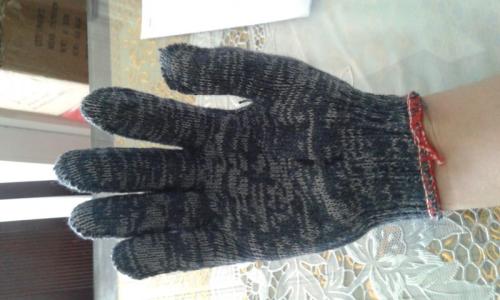 Găng tay len sợi màu